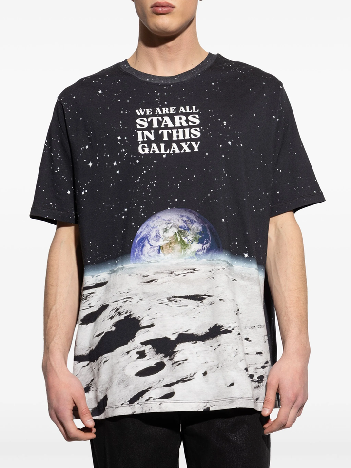 Earth Stars Print T-Shirt
