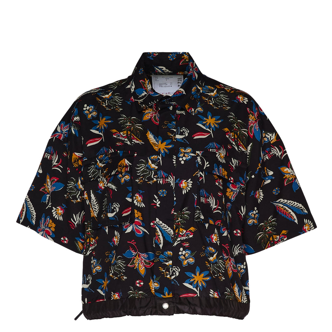 Car Race Tropical Print Shirt