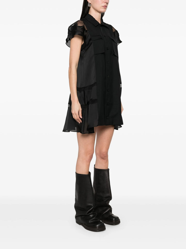 Suiting x Satin Dress