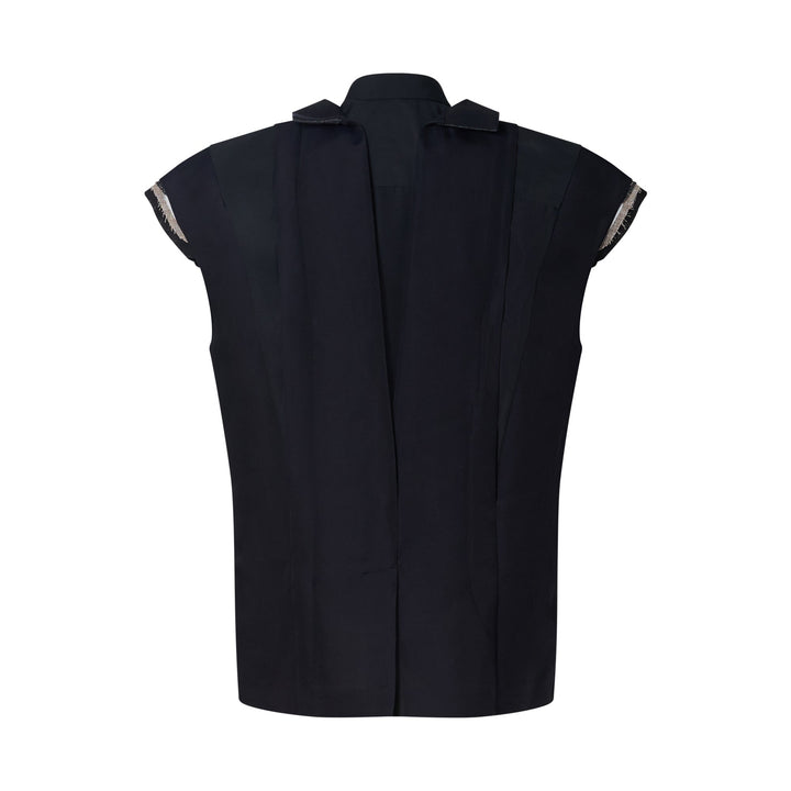 Emblem Double-Faced Silk Cotton Jacket