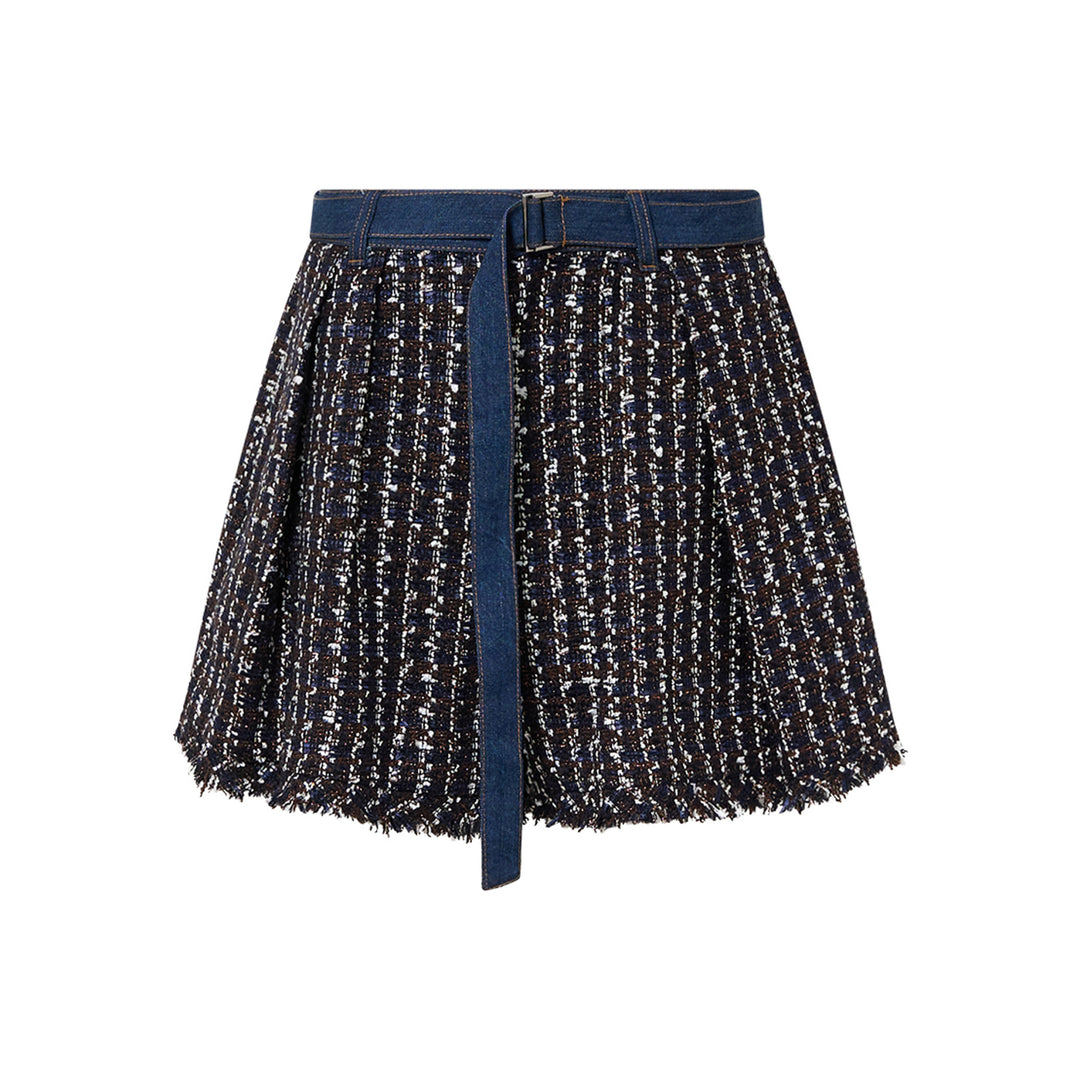 Retail Exclusive Denim X Tweed Shorts