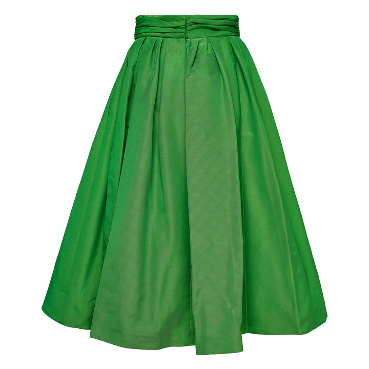 Midi Skirt With Cummerbund Waist