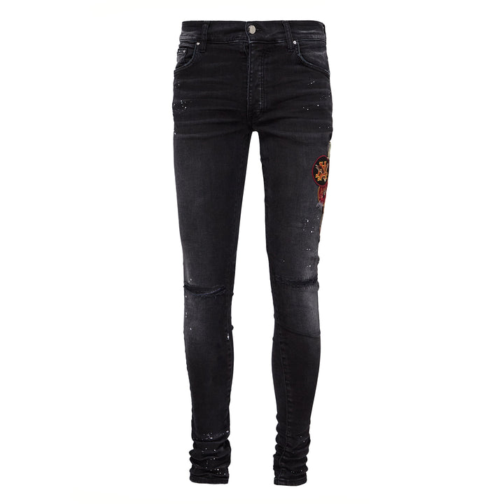 Vintage Patch Skinny Jeans