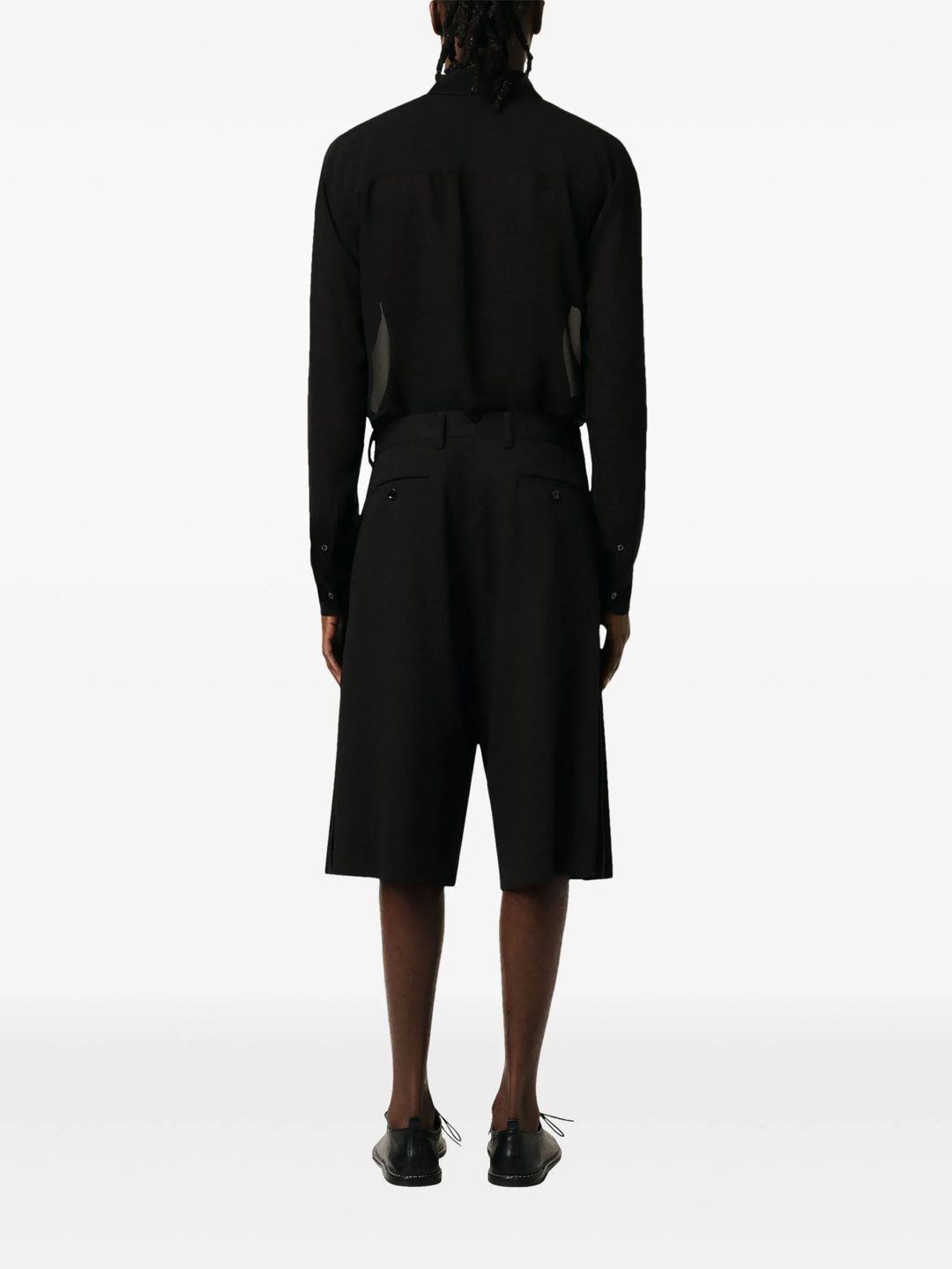 Wool Pleated Bermuda