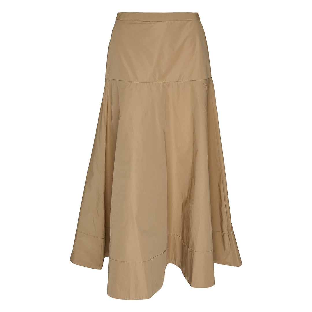 Sheen Parachute Poly Long Skirt
