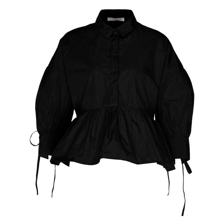 Sheen Parachute Ruffled Top