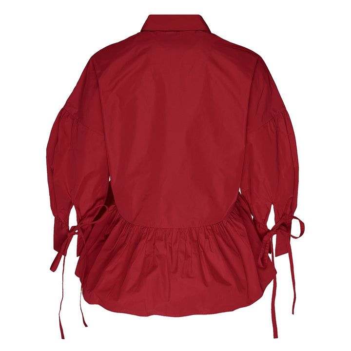 Sheen Parachute Ruffled Top