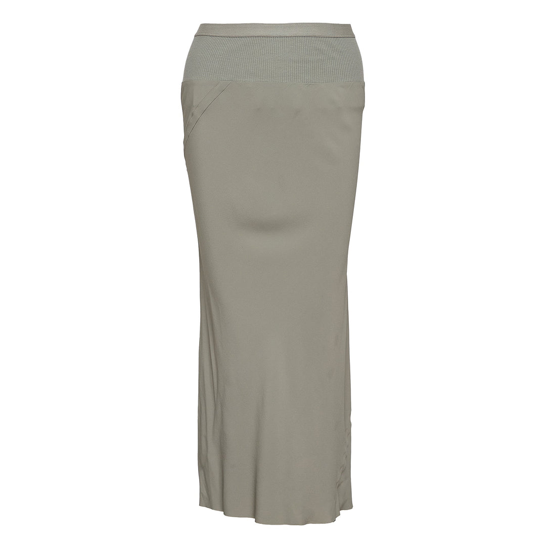 Knee Bias Skirt Cocoon Crepe