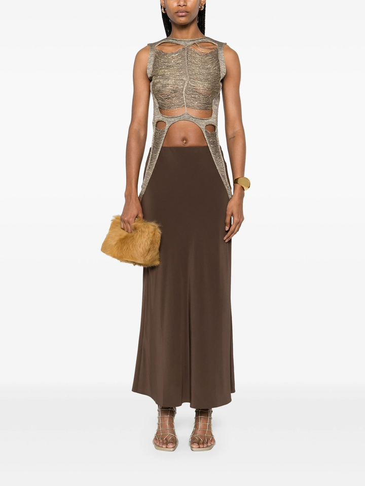 Tanja T Shredded Gold Knit