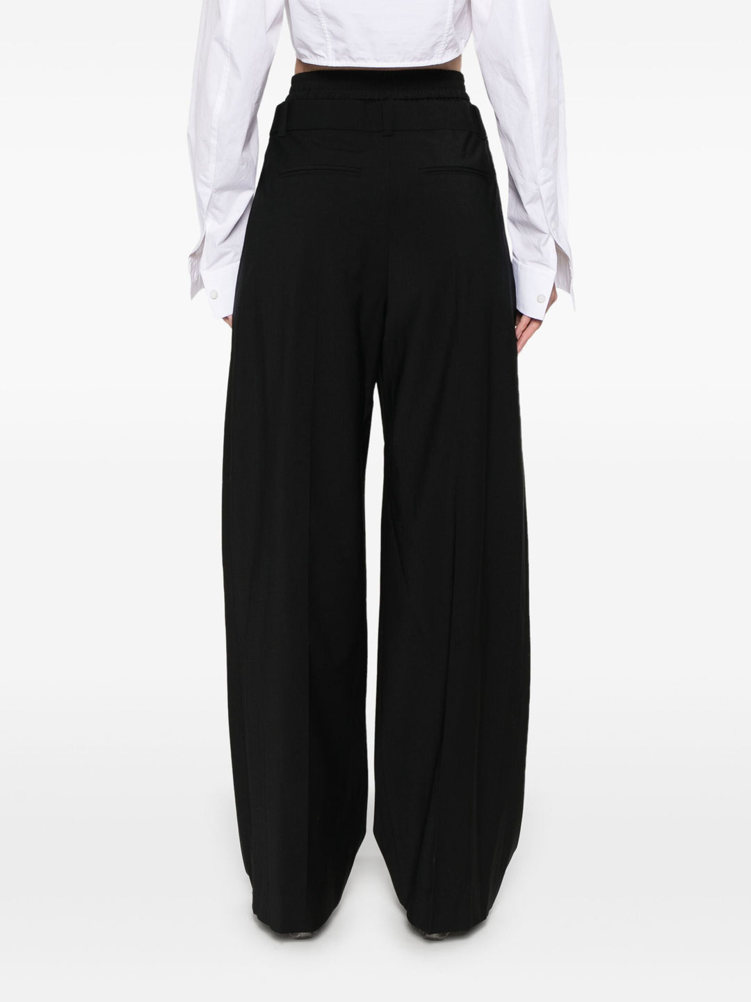 Pre-Styled Boxer Pleated Trouser