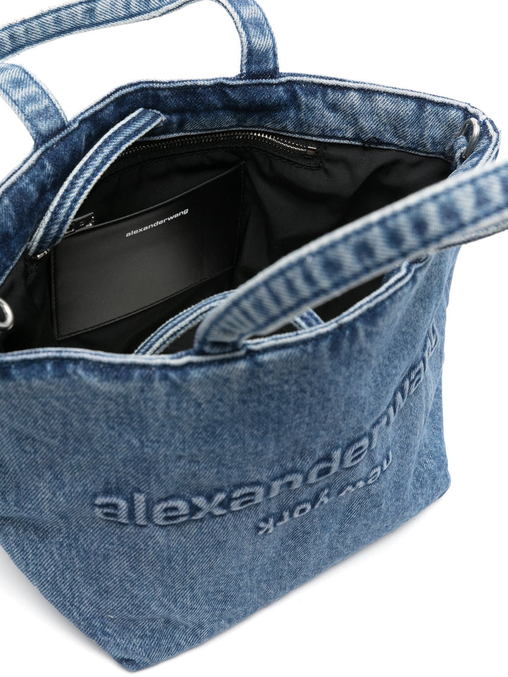 Small Punch Tote In Vintage Medium Indigo