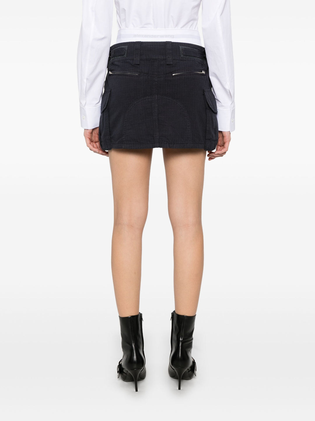 Pre-Styled Cargo Skirt With Logo Elastic