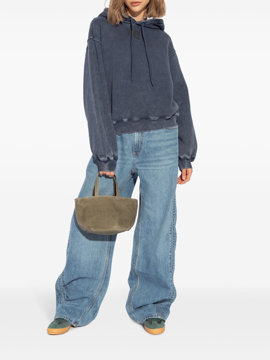 Logo-Embossed Balloon Jeans