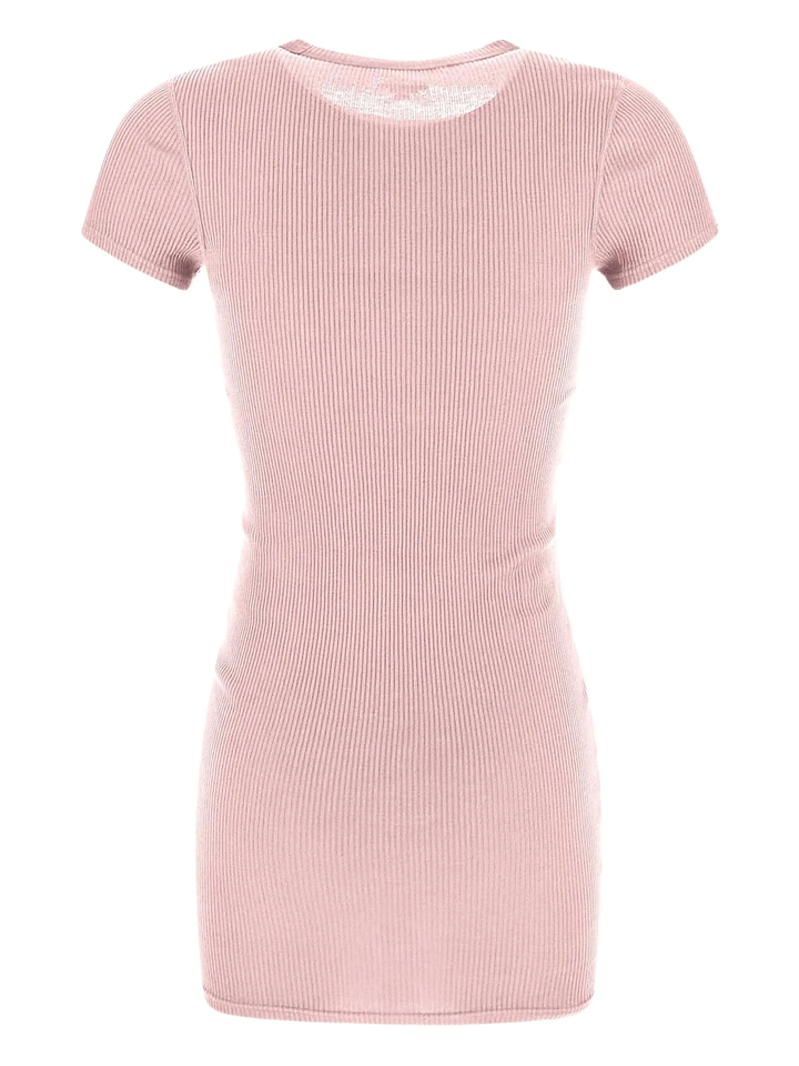 Short Sleeve Crewneck Dress