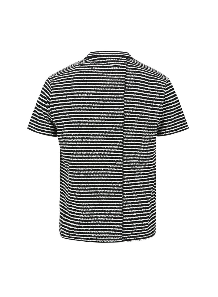 Heart Message Stripe Crew Neck Tee