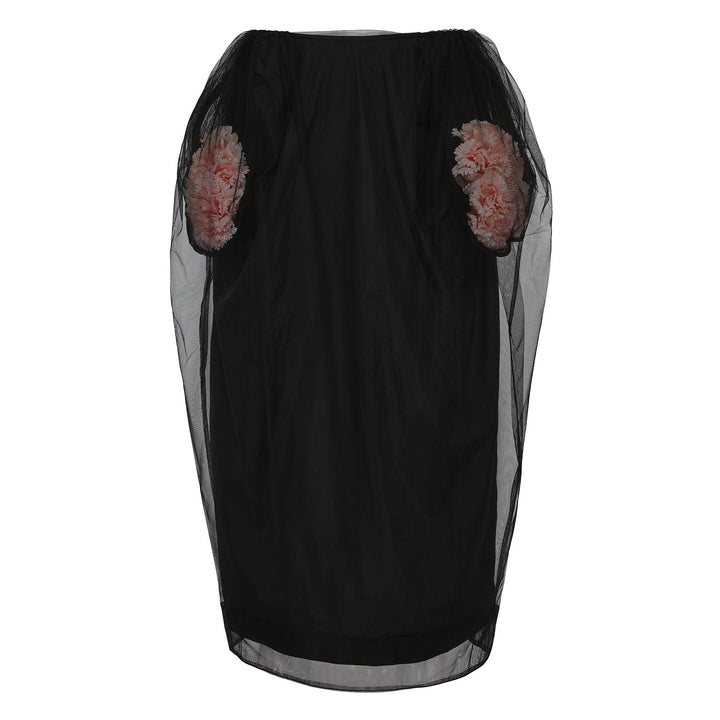 Trapped Layer Stuffed Carnation Pencil Skirt