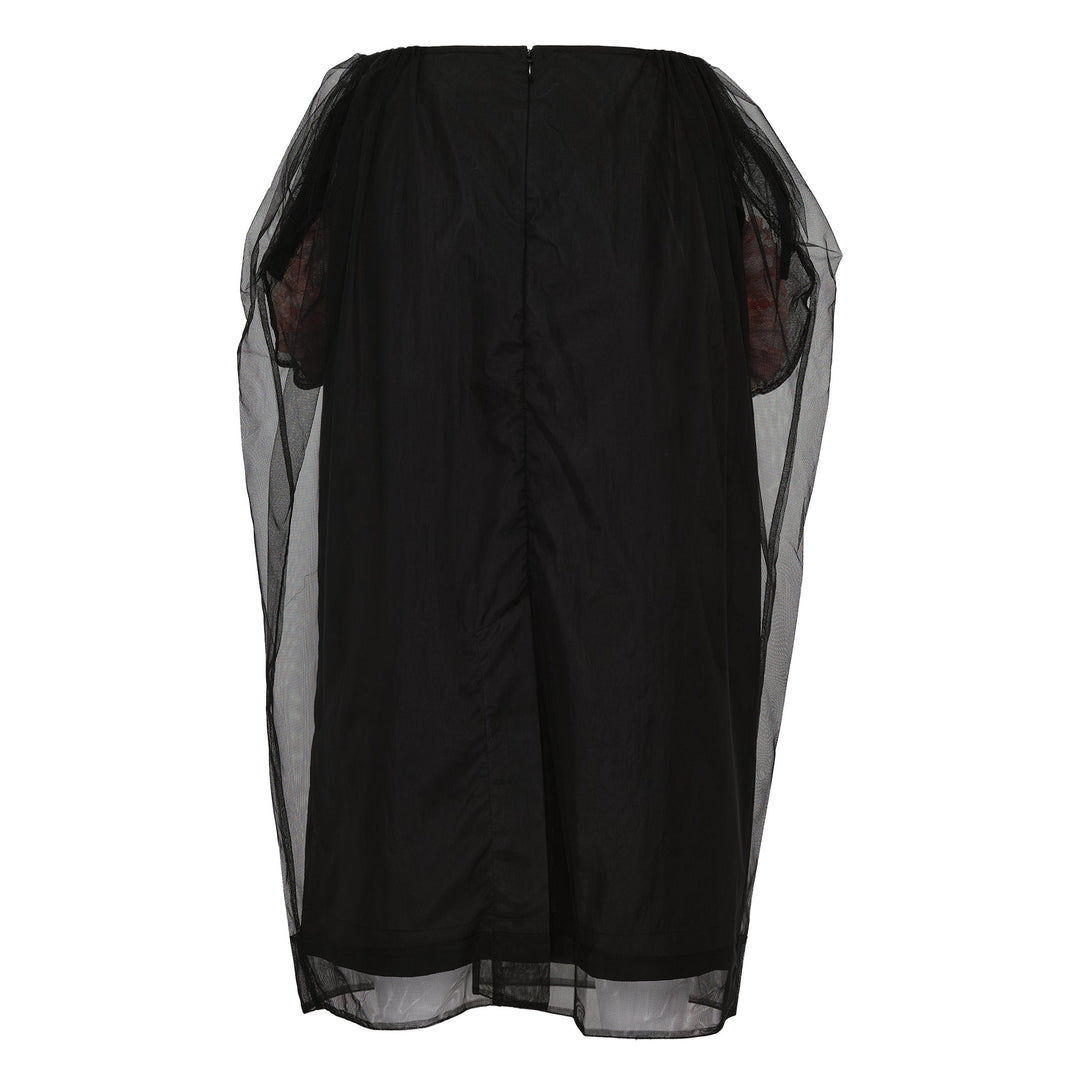 Trapped Layer Stuffed Carnation Pencil Skirt