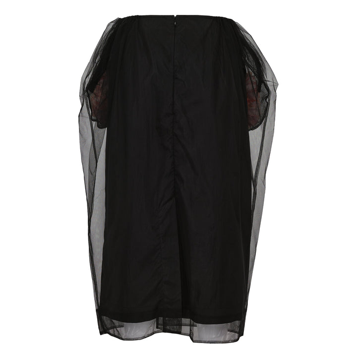 Trapped Layer Stuffed Carnation Pencil Skirt