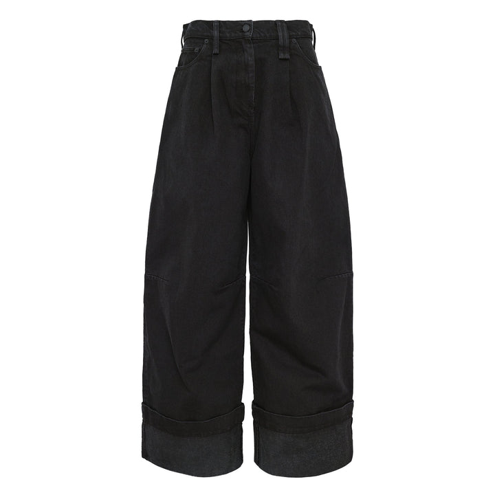 Petite Wide Leg Puddle Jeans