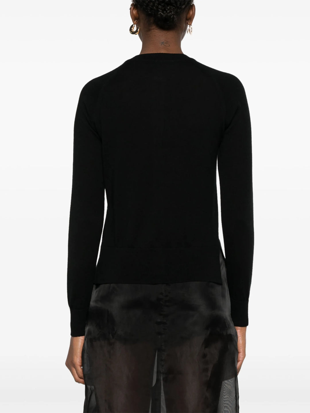 Carnation Detail Long Sleeve Cardigan