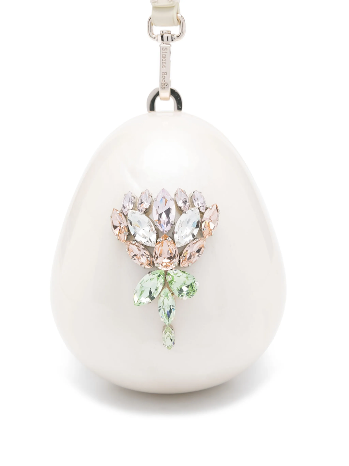 Embellished Micro Pearl Egg Bag