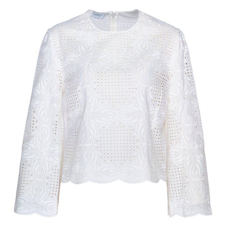 Voile Embroidered Woven Top