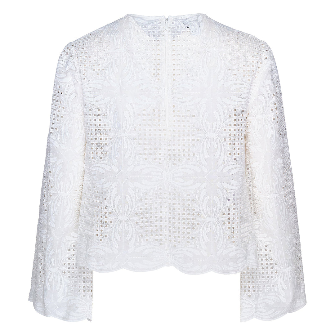 Voile Embroidered Woven Top