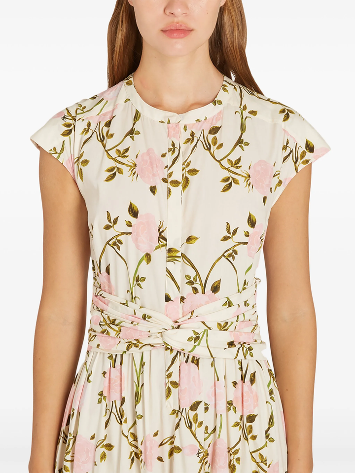 Popeline Printed Dress