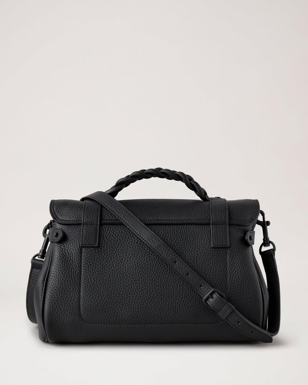 Alexa Black Heavy Grain Leather