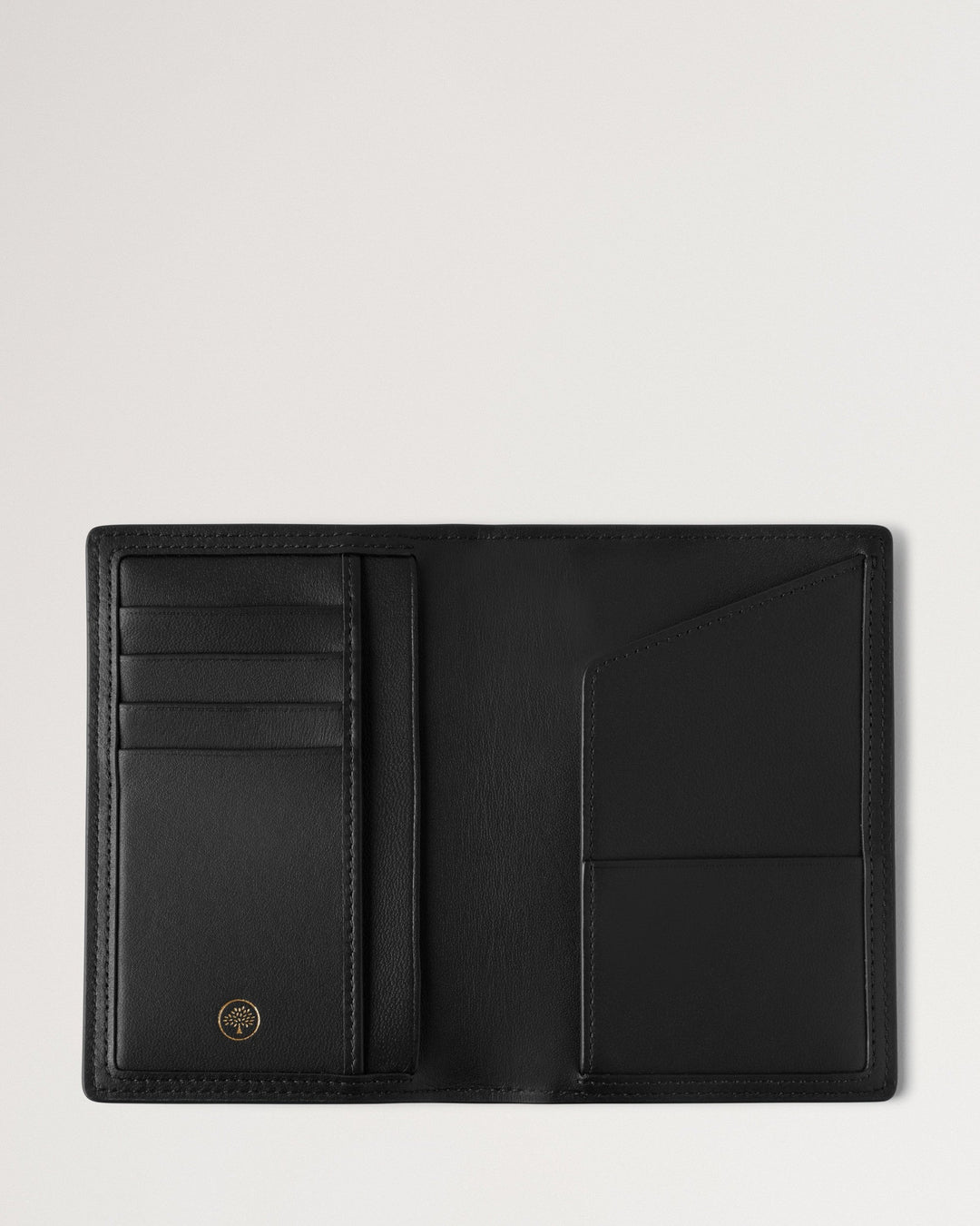 Passport Cover Black Shiny Small Croc