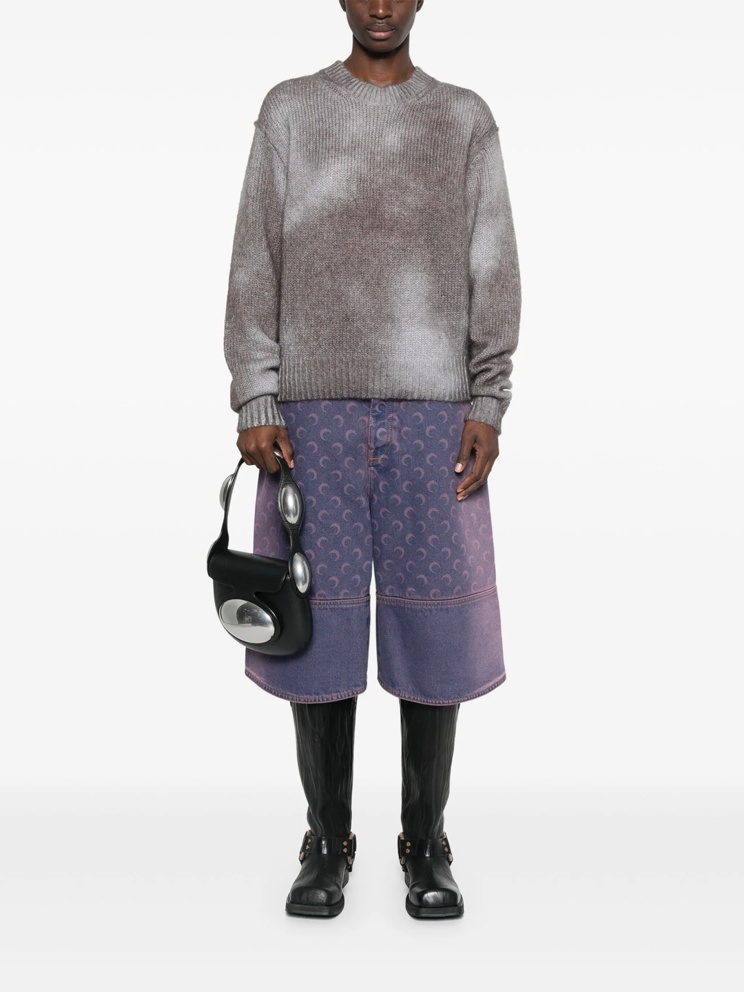 Moon Laser Denim Bermudas