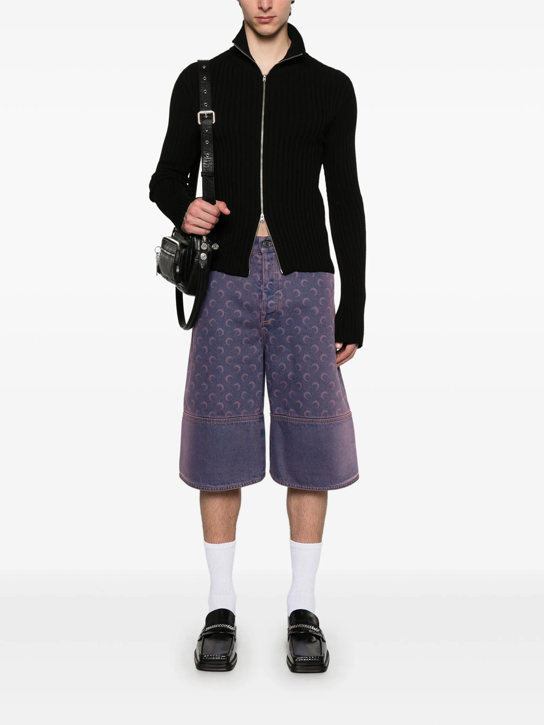 Moon Laser Denim Bermudas
