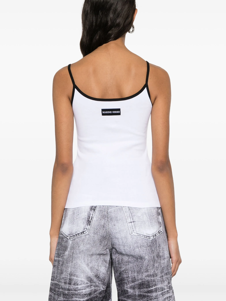 Moon Logo Ribbed Jersey Tank Top