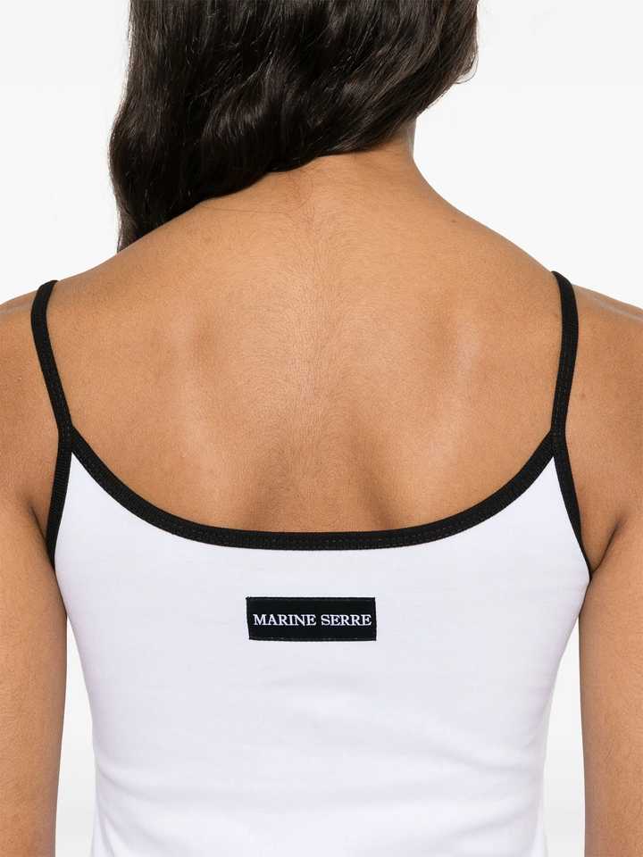 Moon Logo Ribbed Jersey Tank Top