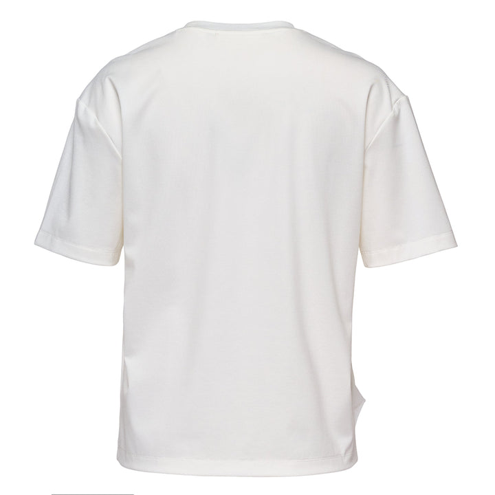 Triacetate Satin Knit Frill Top