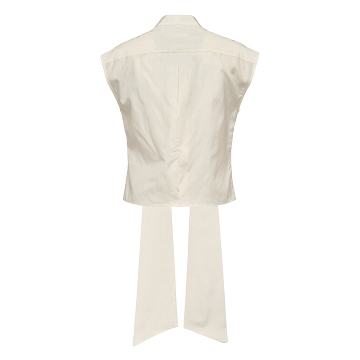 Papery Silk Cotton Tie Top