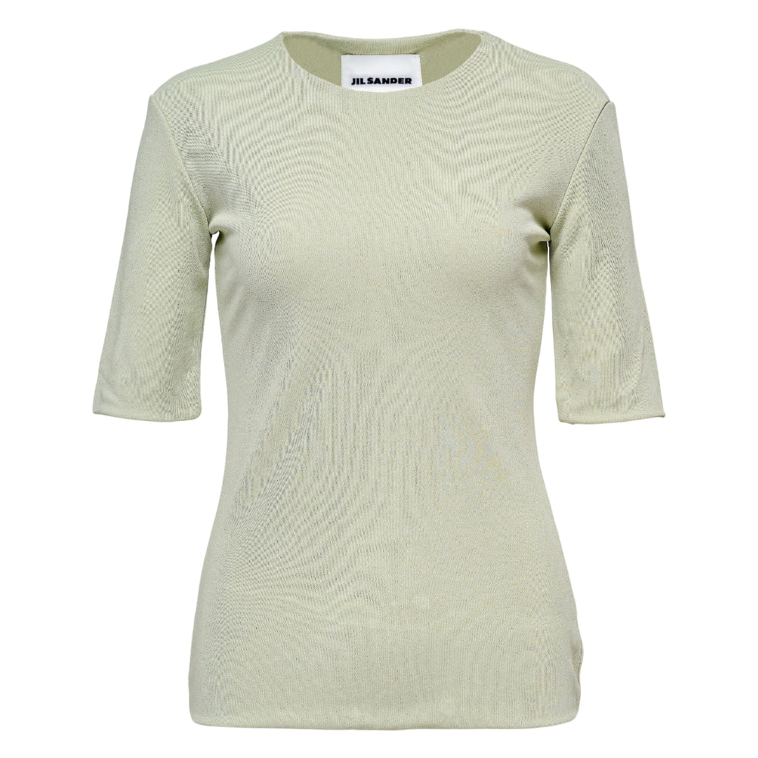 Fluid Viscose Crepe T-Shirt