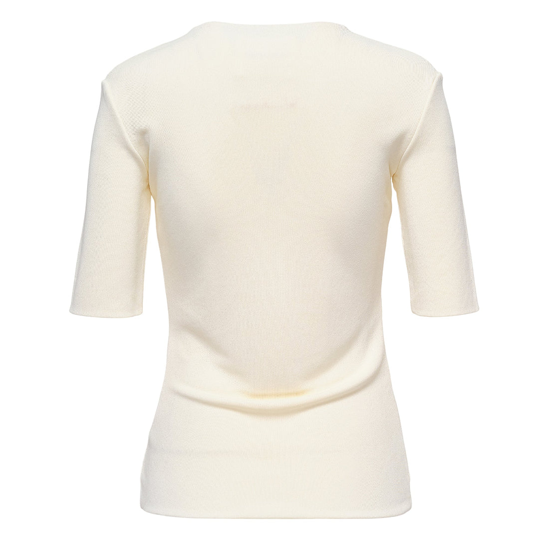 Fluid Viscose Crepe T-Shirt