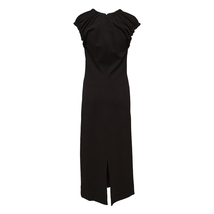 V-Neck Mid Length Dress