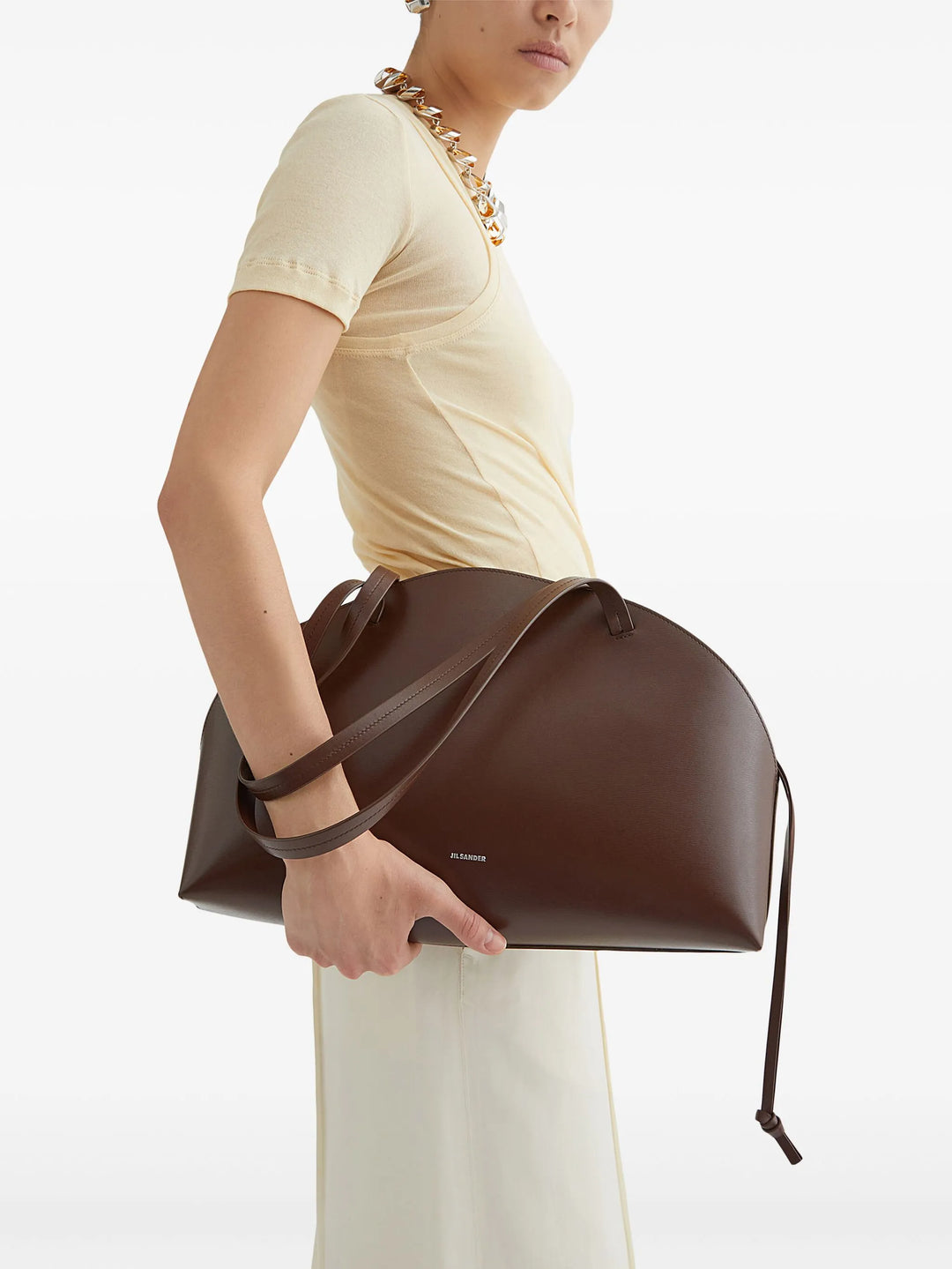 Curve Shoulder Bag In Palmellato Leather