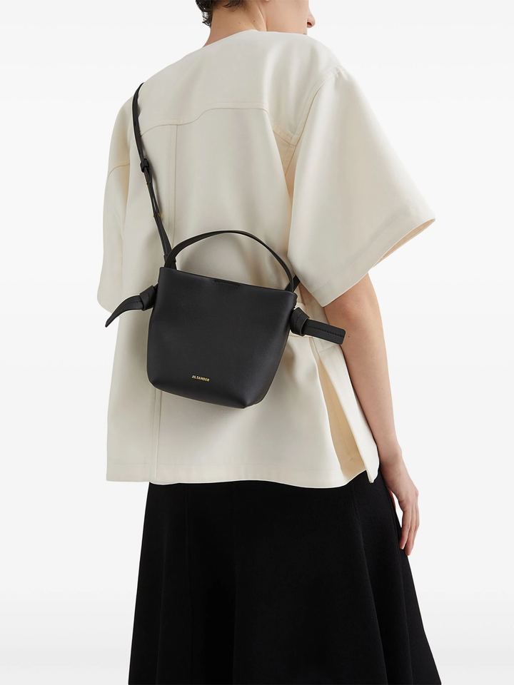 Knot Hobo Mini R-Calf With Canvas Crossbody