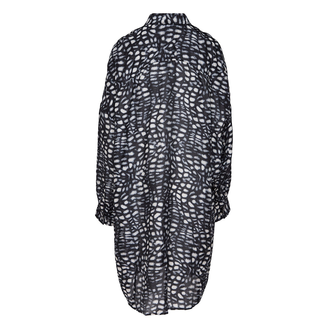 Oversized Cocoon Shirt Dress