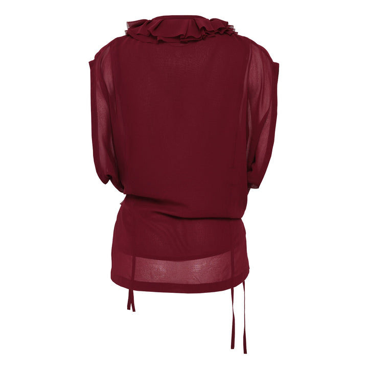 Sleeveless Wrap Blouse