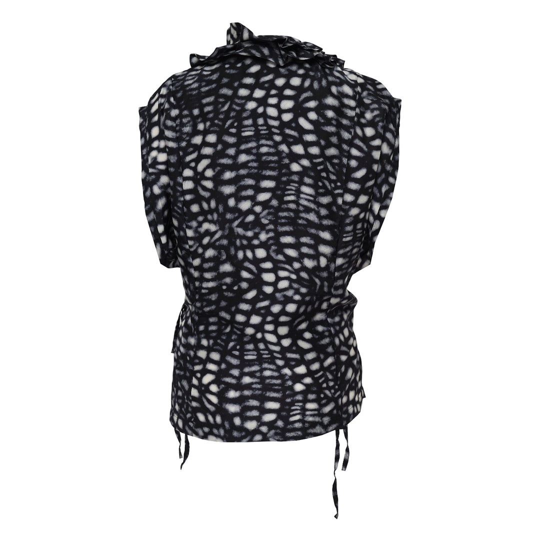 Sleeveless Wrap Blouse