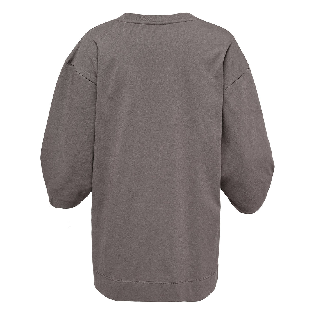 Loose T-Shirt With Pleated Sleeves