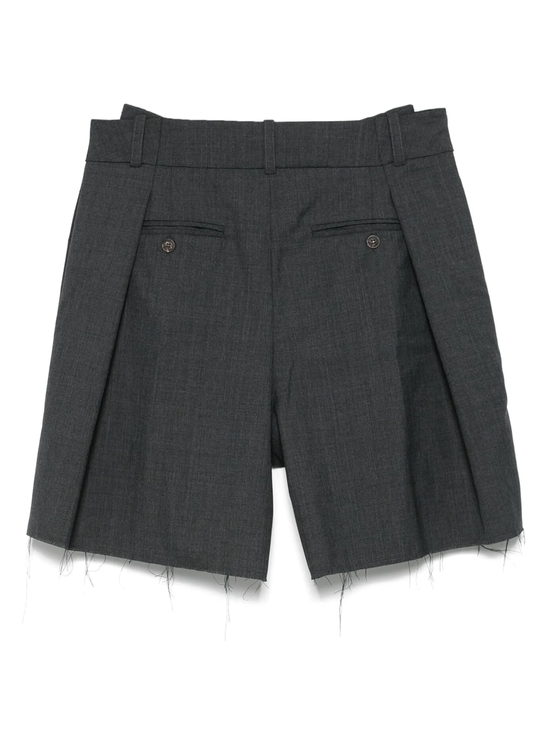Pleated Bermuda Grey