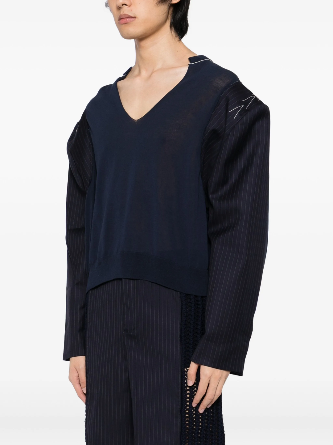 Seamless Knit Sweater Blazer