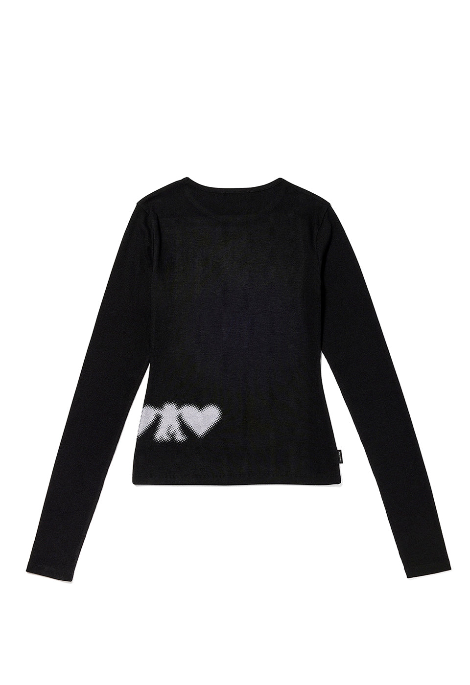 Ribbed YY Hug&Heart Top