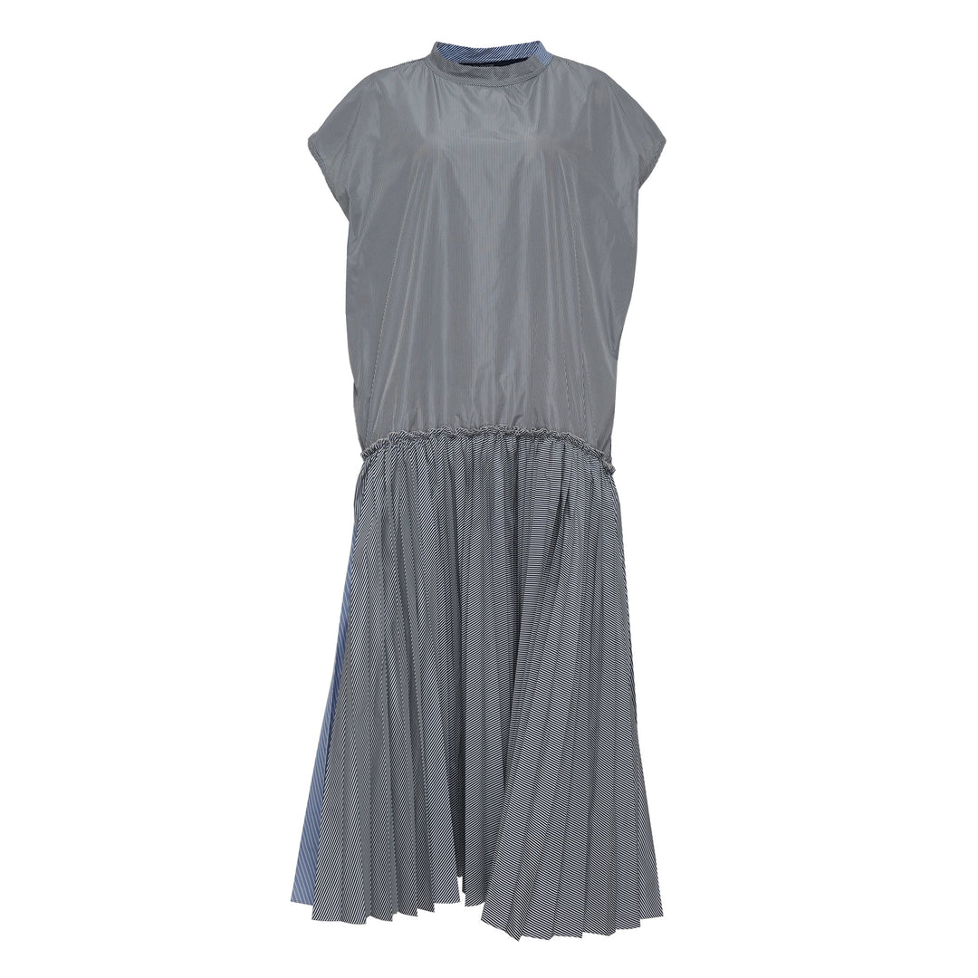 Cap Sleeve Drop Waist Fun Mix Dress