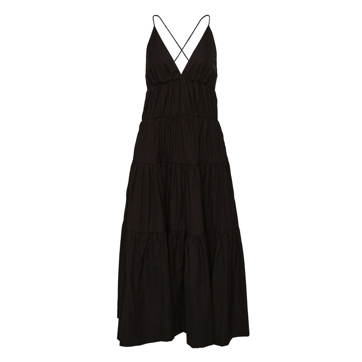 Wrinkle Free Cotton Tier Dress
